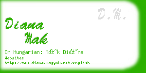 diana mak business card